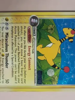 AMPHAROS 1/115 EX Unseen Forces REVERSE HOLO RH rare Pokemon TCG card - Image 4