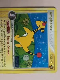 AMPHAROS 1/115 EX Unseen Forces REVERSE HOLO RH rare Pokemon TCG card - Image 5