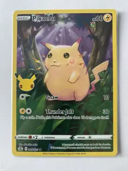 Pikachu 005/025 - Rare Holo - Celebrations 25th - Pokemon Card - NM - 1¢ start! - Image 1
