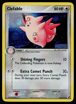 Pokemon Card - Clefable Unseen Forces 36/115 Reverse Holo Stamped - Image 1