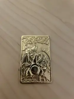 1999 pokemon Special edition 23k gold plated trading card CHARIZARD - BK Promo - Image 1