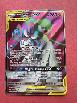Pokemon TCG Gardevoir & Sylveon GX Full Art Holo Card 204/214 Unbroken Bonds - Image 1