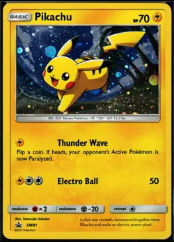 Pokemon Card- Pikachu SM Promos #SM81 - Image 1
