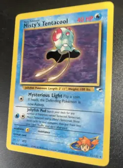 Pokemon TCG Misty's Tentacool Gym Heroes 32/132 Regular Rare Card - Image 1