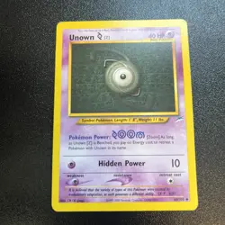 Unown Z 60/105 Neo Destiny Rare Vintage Pokemon Card Unknown [Z] - Image 1