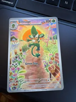 Pokemon TCG Simisage 090/086 Black Bolt Illustration Rare Card - Near Mint - Image 1