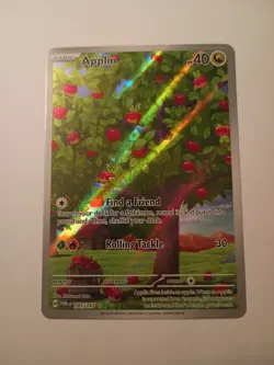 Applin 185/167 Illustration Rare Full Art Pokemon Twilight Masquerade Card NM - Image 2