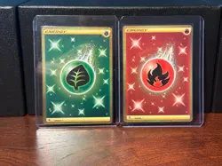 Pokemon TCG 2 Card Lot Gold Energy Fire 284/264 & 283/264 Fusion Strike NM/M - Image 1