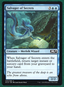 Salvager Of Secrets - Core Set 2019 M19 #070 - Magic: The Gathering MTG Card - Image 1