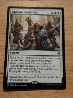 Gideon's Battle Cry - War of the Spark - Magic the Gathering MTG Nice! - Image 1
