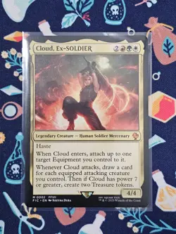 Cloud, Ex-SOLDIER - Regular M 0002 MTG Commander: Final Fantasy M/NM, English - Image 1