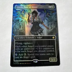 MTG Giada, Font of Hope Borderless R Foil #298 FDN Foundations NM - Image 1