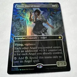 MTG Giada, Font of Hope Borderless R Foil #298 FDN Foundations NM - Image 2
