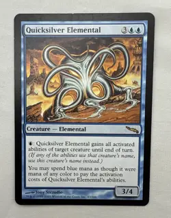 Quicksilver Elemental x1 MTG Mirrodin 1x Magic Good Moderate Play MP - Image 1