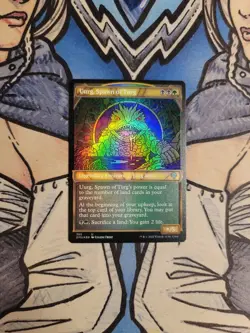 1x Uurg, Spawn of Turg Textured Showcase FOIL - NM/M DMU MTG Magic - Image 1