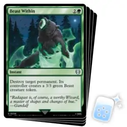 BEAST WITHIN X4 The Lord Of The Rings: Tales Of Middle-earth Commander Magic MTG - Image 1