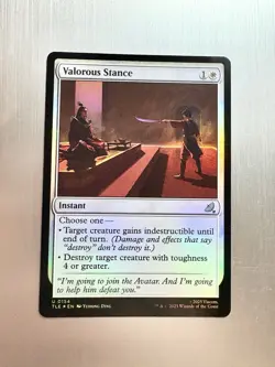 Valorous Stance - 154 - MTG Avatar: The Last Airbender - Uncommon - FOIL - Image 1