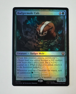 MTG MAGIC THE GATHERING BADGERMOLE CUB 0167 FOIL MYTHIC RARE AVATAR - Image 1