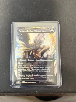 Magic the Gathering Final Fantasy Sephiroth Fabled Soldier Borderless Card 0317 - Image 1