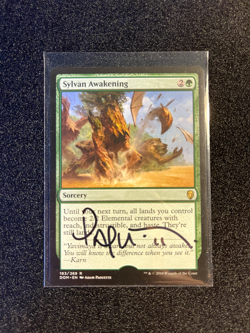 Sylvan Awakening Artist Proof 183 Rare Dominaria DOM MTG - Image 1