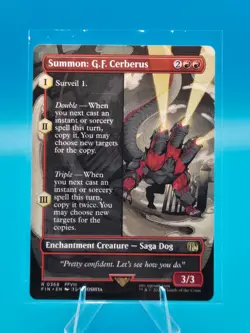 NM - 2025 Magic the Gathering, FIN, Summon: G.F. Cerberus, Rare, 368 - Image 1