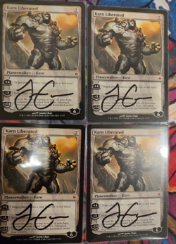Playset Signed Karn Liberated - New Phyrexia (NPH) - MTG - Magic: The Gathering - Image 1