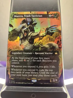 MTG Bloomburrow Muerra, Trash Tactician Borderless RAISED FOIL 352 NM PACK FRESH - Image 1