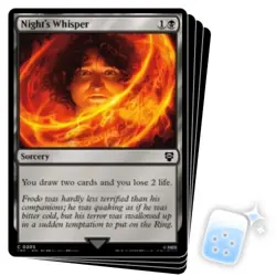 NIGHT'S WHISPER X4 The Lord Of The Rings: Tales Of Middle-earth Commander MTG - Image 1