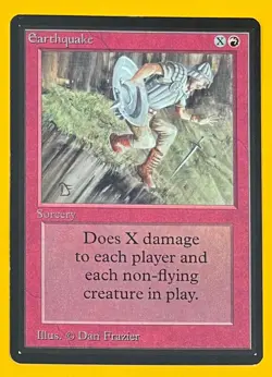 MTG EARTHQUAKE Beta (OldManMTG 012-206) - Image 1