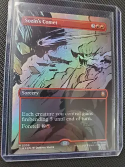 Sozins Comet Borderless Foil Avatar The Last Airbender mtg w Rise of Sozin lot - Image 1