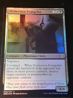 Vivisection Evangelist FOIL , Phyrexia AWBO , Near Mint , MTG ,FREESHIPPING - Image 1