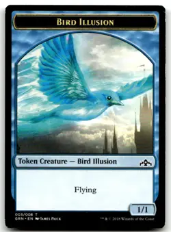 MTG Bird Illusion Token T Guilds of Ravnica 3 LP - Image 1