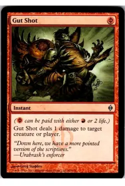 1x MTG Gut Shot [New Phyrexia] NM Mint! Ships Fast - Image 1