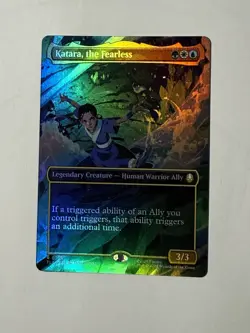 Katara, the Fearless Borderless Scene FOIL (TLA 0305) MTG Avatar 2025 - Image 1
