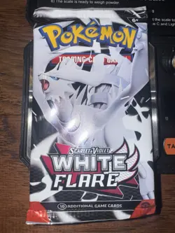Weighed 22.70g Pokemon WHITE FLARE Booster Pack Factory Sealed New - Image 3