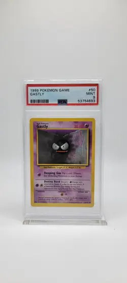 Pokemon Gastly 50/102 PSA 9 - Base Set Unlimited 1999 - Image 1