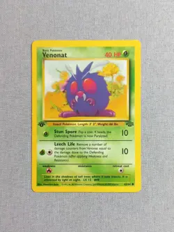 Pokemon TCG - 1st Edition Venonat - Jungle Set - 63/64 - Image 1