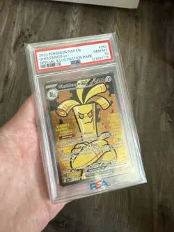 Pokemon 2023 Gholdengo EX Sir Paradox Rift 252/182 Gem Mint PSA 10 Crack on left - Image 1