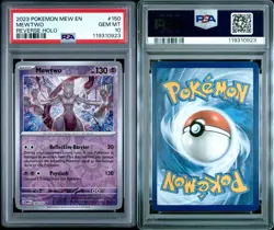 PSA 10 GEM MINT 2023 POKEMON SV 151 MEW EN MEWTWO #150/165 REVERSE HOLO - Image 1