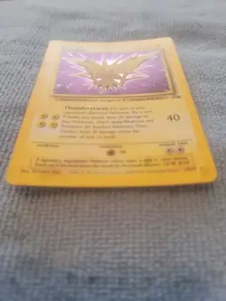 Pokemon TCG Zapdos Fossil 15/62 Unlimited Holo Unique Rare - Image 2
