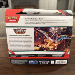 Pokemon TCG: Obsidian Flames Scarlet & Violet Eevee Blister (3) Pack New Sealed 820650853784 - Image 3