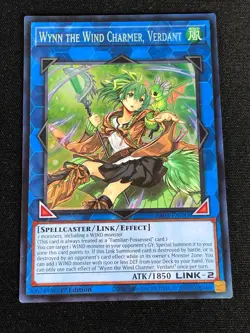 YUGIOH WYNN THE WIND CHARMER VERDANT RA03-EN045 1ST COLLECTORS RARE - Image 1