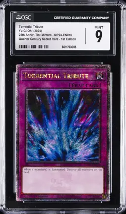 2024 YU-GI-OH! 25TH ANNIVERSARY TIN DUELING MIRRORS TORRENTIAL TRIBUTE CGC 9 - Image 1
