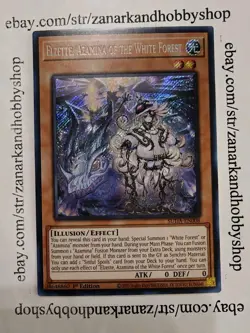 YuGiOh Elzette, Azamina of the White Forest SUDA-EN008 Secret Rare - Image 1