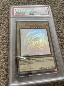 Yu-Gi-Oh GFP2-EN175 Blue-Eyes White Dragon Ghost Rare 1st Edition PSA 7 - Image 2