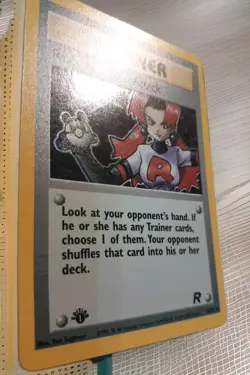 Pokemon 2000 Rockets Sneak Attack Trainer Holo Card 16/82 - Image 4