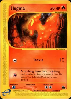 Pokemon TCG Slugma Skyridge 2003 Card #98/144 Non Holo - Image 1