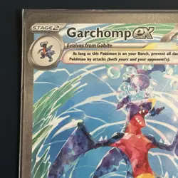 Pokemon Garchomp EX Card TCG Sv04: Paradox Rift Holo 245/182 - Image 3