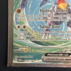 Pokemon Garchomp EX Card TCG Sv04: Paradox Rift Holo 245/182 - Image 5