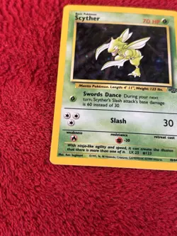 Scyther 10/64 Jungle Holo Wotc Pokemon Card 1999 Played - Image 4